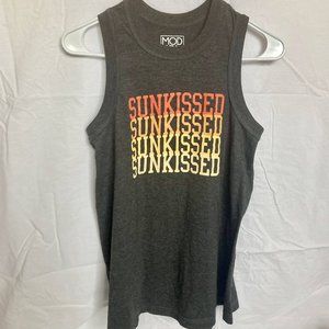 M Grey "Sunkisssed" Muscle Tee
